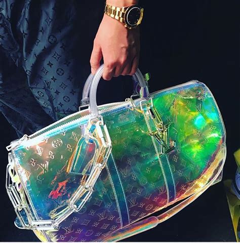 hologram lv bag|holographic shopping bags.